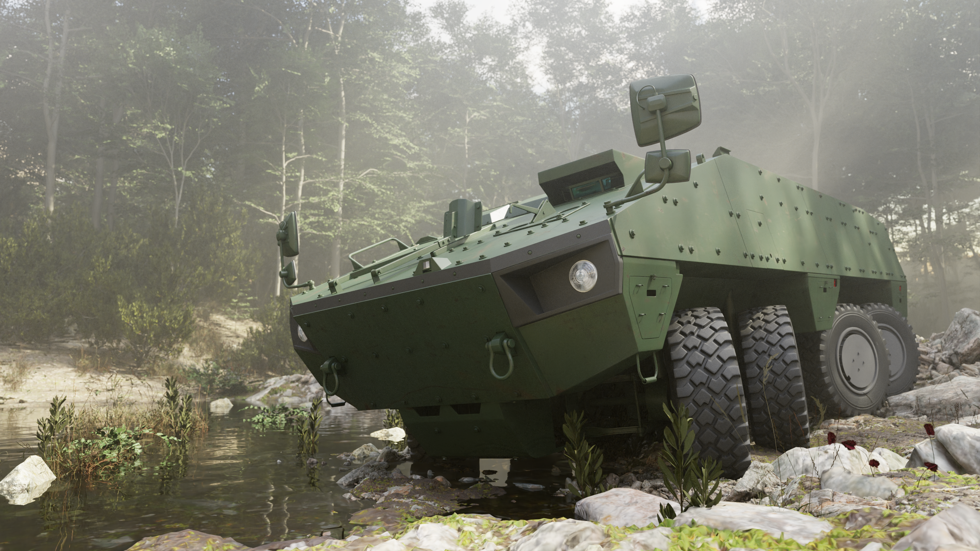 Image of armored vehicle digital twin