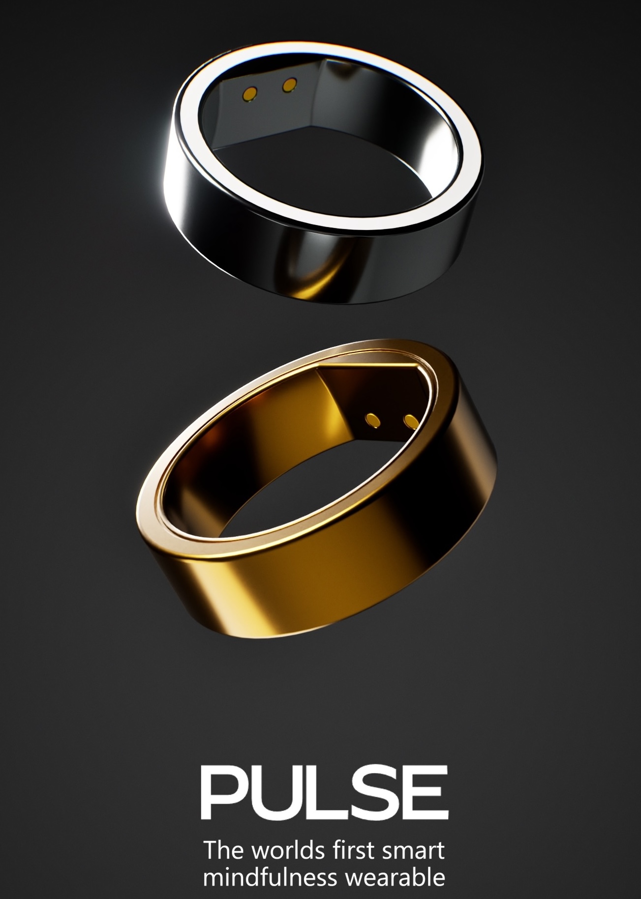 Pulse ring Image Gold & silver Image